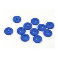 Dill Round Selfmade Buttons Royal Blue