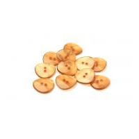 Dill Marble Triangle Shape Buttons Brown