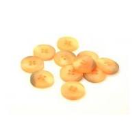 Dill Round Matted Buttons Peach