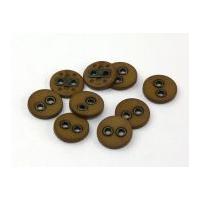 Dill Vintage Style Leather Effect Button Tan Brown