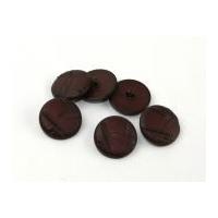 Dill Round Textured Shank Buttons 30mm Wine