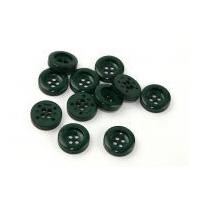 dill round chunky coat buttons 28mm bottle green