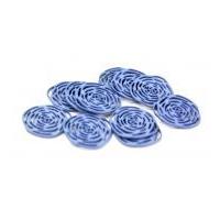 Dill Delicate Linear Rose Buttons 28mm Blue/Grey