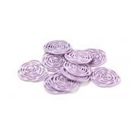 Dill Delicate Linear Rose Buttons 28mm Mauve