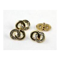 dill wedding ring shape novelty buttons gold silver