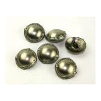 Dill Metal Domed Military Buttons Dull Silver