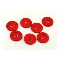 Dill Round Selfmade Buttons Red