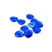 Dill Marble Triangle Shape Buttons Royal Blue