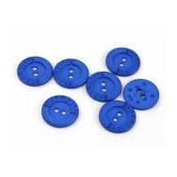 Dill Round Selfmade Buttons Royal Blue