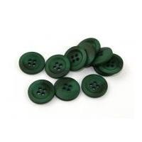 Dill Round Marble Effect Buttons Bottle Green