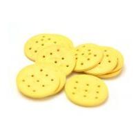 Dill Extra Large Round 9 Hole Resin Buttons Yellow