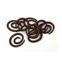 Dill Swirl Plastic Knitwear Fasteners 50mm Wine