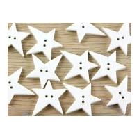 dill irregular star shape 2 hole plastic buttons ivory