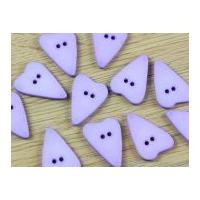 dill irregular heart shape 2 hole plastic buttons lilac