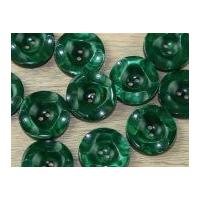 dill round 2 hole marble effect buttons bottle green