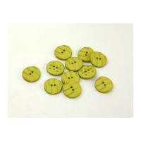 Dill Round Textured Buttons 25mm Olive Green