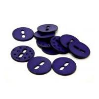 Dill Round Large Holed Matte Buttons 38mm Purple