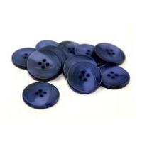 Dill Round Matted Buttons Blue