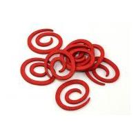 Dill Swirl Plastic Knitwear Fasteners 50mm Red