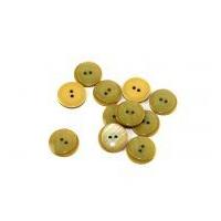 dill pearlised two step round buttons 15mm gold