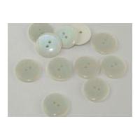 Dill Pearlised Two Step Round Buttons 20mm White