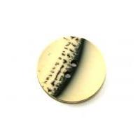 Dill Round Abstract Landscape Coat Buttons 23mm Cream