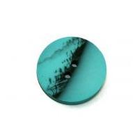 Dill Round Abstract Landscape Coat Buttons 23mm Turquoise