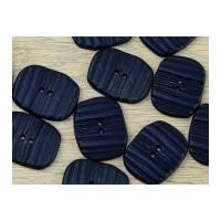 Dill Oval Textured 2 Hole Buttons Navy Blue