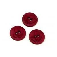 Dill Round Embossed Swirl Buttons 25mm Plum