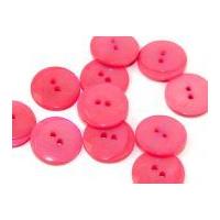 dill pearlised two step round buttons 25mm pink