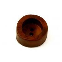 Dill Round Deep & Chunky Coat Buttons 20mm Brown