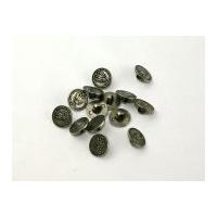 dill round metal coin shank buttons