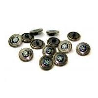 dill round metal vintage style buttons