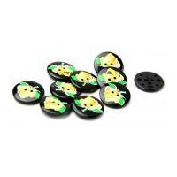 Dill Round Floral Buttons