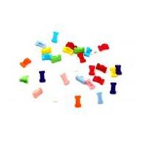 Dill Alphabet Letter & Number Buttons 10mm Assorted Colours, Letter I