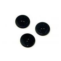 dill round embossed swirl buttons 20mm navy blue