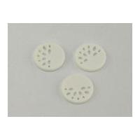 dill round cut out starburst buttons 18mm white