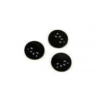 Dill Round Cut Out Starburst Buttons 18mm Black