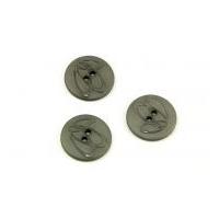 Dill Round Embossed Swirl Buttons 20mm Grey