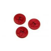 Dill Round Embossed Swirl Buttons 20mm Wine