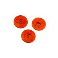 Dill Round Embossed Swirl Buttons 20mm Orange