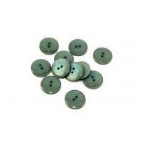 Dill Pearlised Two Step Round Buttons 15mm Grey