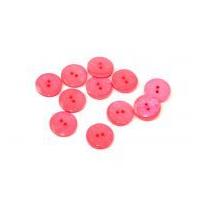 Dill Pearlised Two Step Round Buttons 15mm Pink