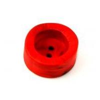 Dill Round Deep & Chunky Coat Buttons 20mm Red