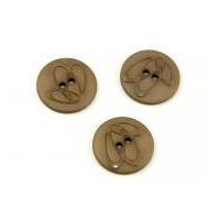 dill round embossed swirl buttons 25mm mushroom