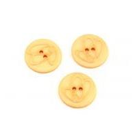 dill round embossed swirl buttons 25mm peach