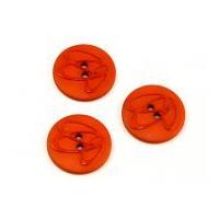 Dill Round Embossed Swirl Buttons 25mm Orange