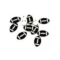 Dill Rugby Ball Shape Sport Buttons 25mm Black & White