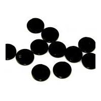 dill pearlised two step round buttons 20mm black