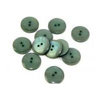 dill pearlised two step round buttons 20mm grey